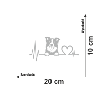 Naklejka linia życia pies rasy Border Collie 7.jpg
