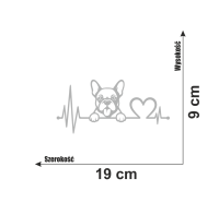 Nalejka na samochód Linia życia French Bulldog 5.jpg