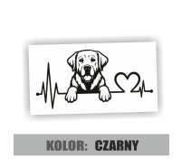 Naklejka na samochód Linia życia Labrador 3.jpg