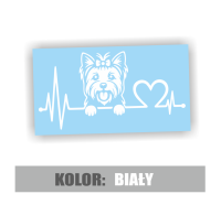 Naklejka Linia życia york z kokardką yorshire terrier 2.jpg