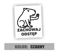 Naklejka zachowaj odstęp kapibara 3.jpg