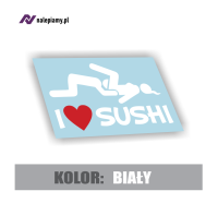 Naklejka na samochód I love SUSHI3.jpg