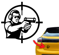 Naklejka strzelec strzelnica celownik pistolet 1.jpg
