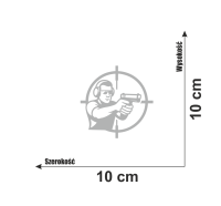 Naklejka strzelec strzelnica celownik pistolet 7.jpg