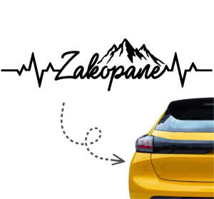 Naklejka LINIA ŻYCIA ZAKOPANE góry