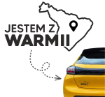 Naklejka JESTEM Z WARMII warmia olsztyn kocham