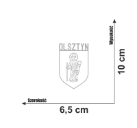 Naklejka herb Olsztyna kocham Olsztyn 7.jpg