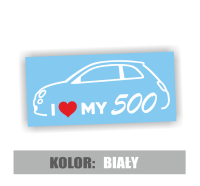 Naklejka i love my fiat 500 5.jpg