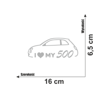 Naklejka i love my fiat 500 7.jpg