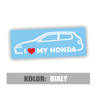 Naklejka I love My Honda Civic V EG6 5.jpg