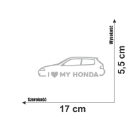 Naklejka I love My Honda Civic V EG6 7.jpg