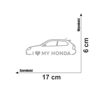 Naklejka I love My Honda Civic VI 7.jpg
