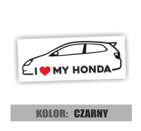 Naklejka I love My Honda Civic VII 3.jpg