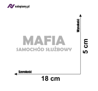 Naklejka Mafia samochód służbowy6.jpg