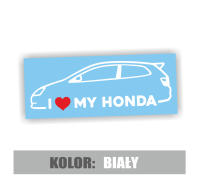 Naklejka I love My Honda Civic VII 5.jpg