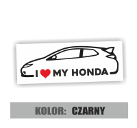 Naklejka I love My Honda civic VIII 3.jpg