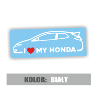 Naklejka I love My Honda civic VIII 5.jpg
