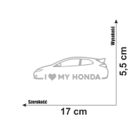 Naklejka I love My Honda civic VIII 7.jpg