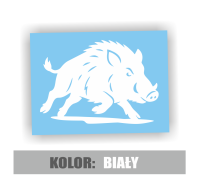 Naklejka na samochód dzik biegnący 5.jpg