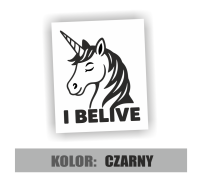 Naklejka na samochód jednorożec i belive 3.jpg