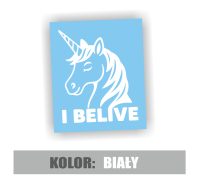 Naklejka na samochód jednorożec i belive 5.jpg