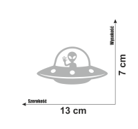 Naklejka latający spodek kosmita ufo alien 7.jpg