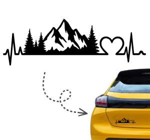 Naklejka LINIA ŻYCIA GÓRSKI KRAJOBRAZ góry tatry karpaty