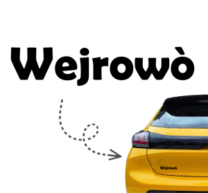 Naklejka WEJCHEROWO Wejrowo po kaszubsku