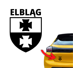 Naklejka ELBLĄG herb Elbląga