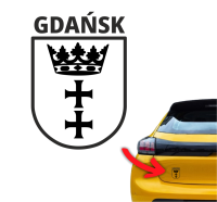 Naklejka na samochód Gdańsk herb 1.jpg