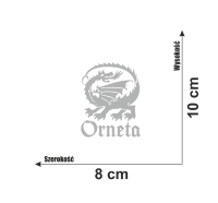 Naklejka Orneta herb smok napis 7.jpg