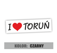 Naklejka na samochó I love kocham toruń 3.jpg