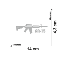 Naklejka na samochód karabin AR-15 7.jpg