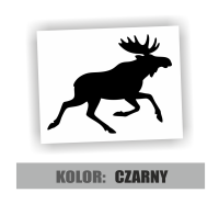 Naklejka na samochó łoś biegnący 3.jpg