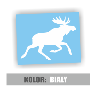 Naklejka na samochó łoś biegnący 5.jpg