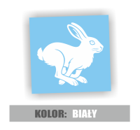 Naklejka Zając biegnący królik 5.jpg