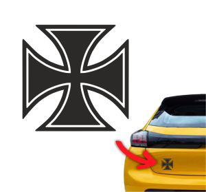 Naklejka KRZYŻ MALTAŃSKI