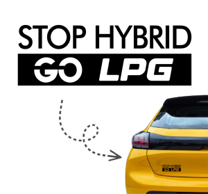 Naklejka STOP HYBRID GO LPG