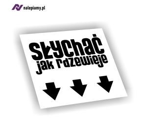 Naklejka Słychać jak rdzewieje