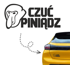 Naklejka CZUĆ PINIĄDZ janusz nosacz