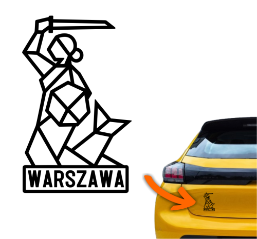 Naklejka warszawska syrenka Warszawa 1.jpg
