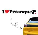 Naklejka I LOVE PETANQUE