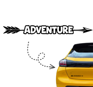 Naklejka ADVENTURE strzała