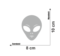 Naklejka kosmita ufo ufoludek obcy 7.png