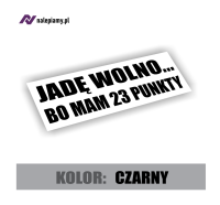 Naklejka Jadę wolno2.jpg