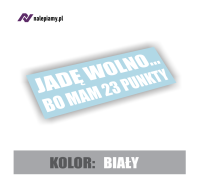 Naklejka Jadę wolno3.jpg