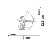 Naklejka łuczniczka łucznictwo sportowe 7.jpg
