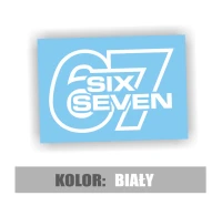 Naklejka 67 six seven na samochód laptop 5.jpg