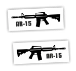 Naklejka KARABIN AR-15 komplet prawa lewa