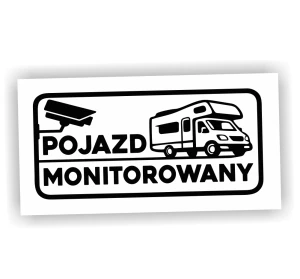 Naklejka POJAZD MONITOROWANY KAMPER
